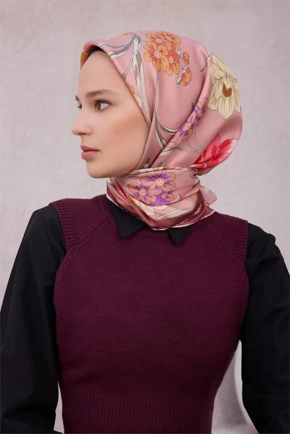 34 Belli Twill İpek Eşarp 4219D