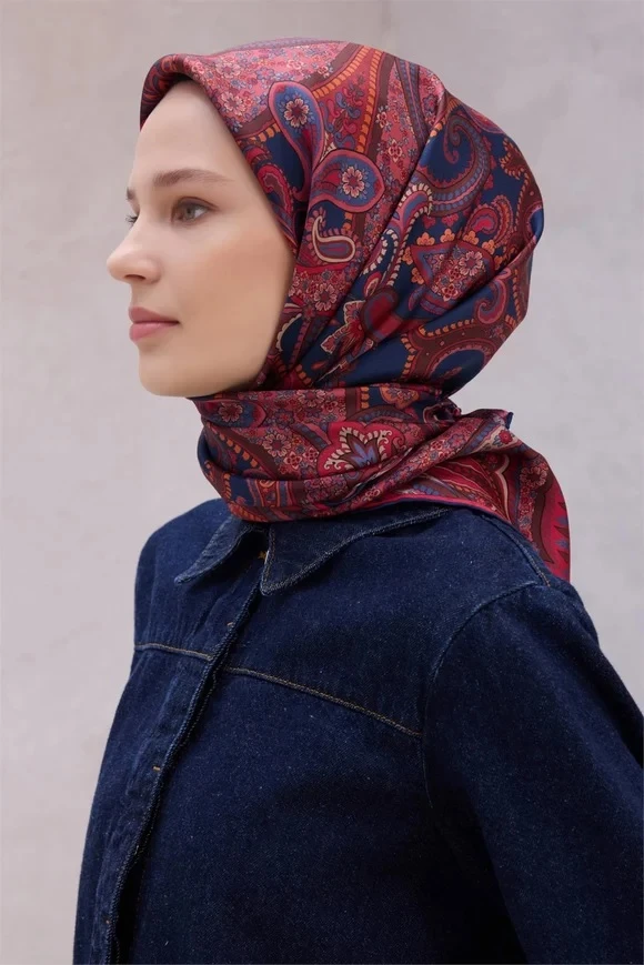 80 Belli Twill İpek Eşarp 4202D