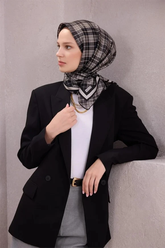 88 Belli Twill İpek Eşarp 4218D