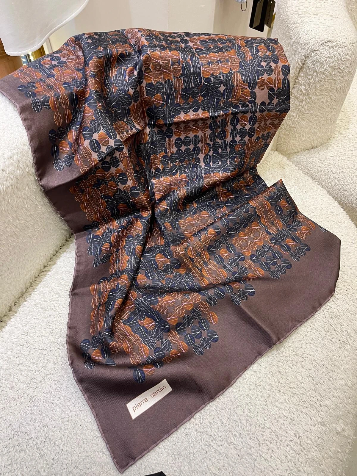 932 Pierre Cardin Twill İpek Eşarp 9090438