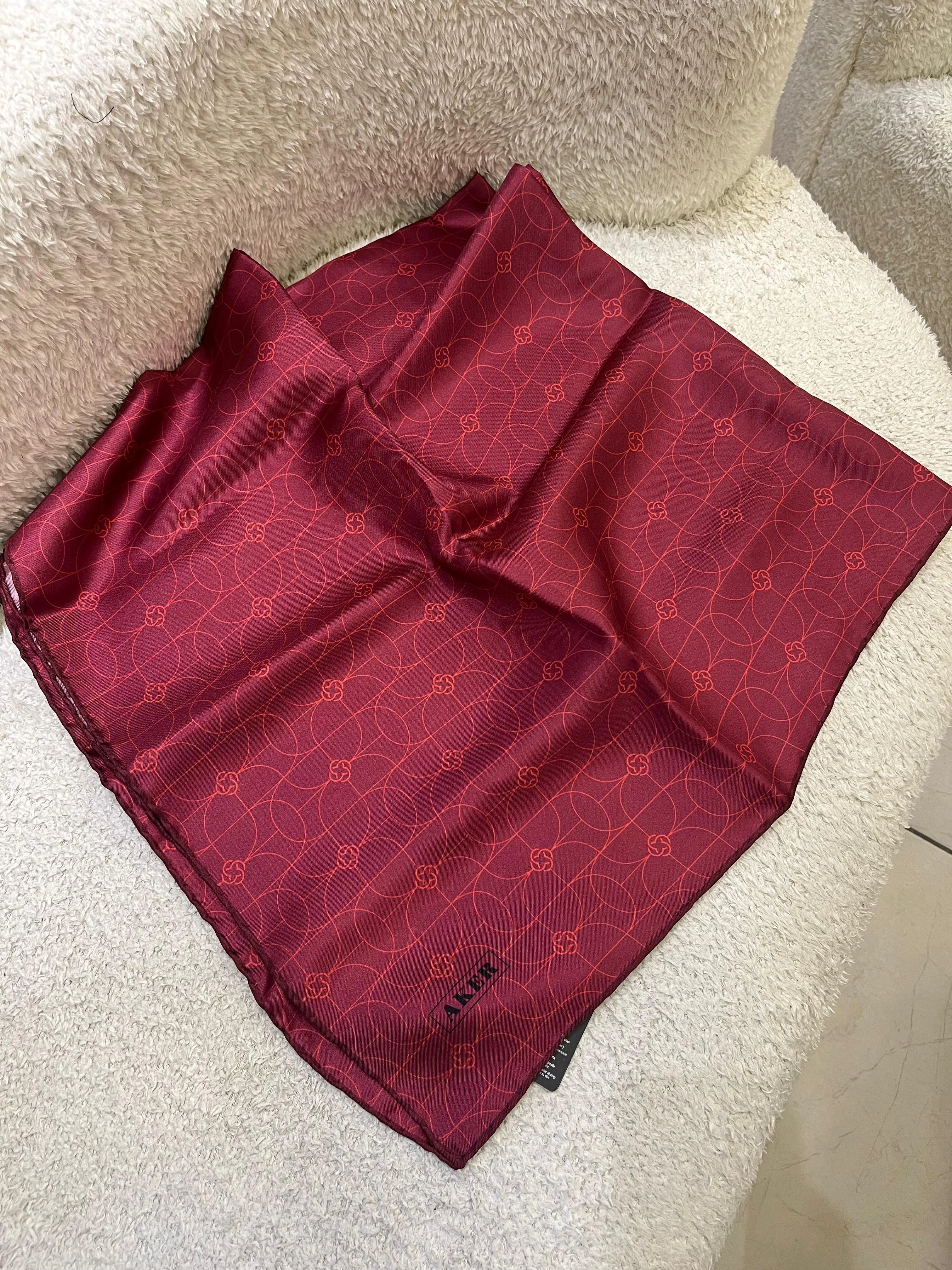 942 Aker Twill İpek Eşarp 9065713