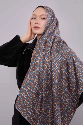 Füme Levidor Twill İpek Eşarp 45