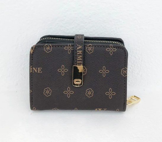 Kahve Armine C01 Baskılı Cüzdan
