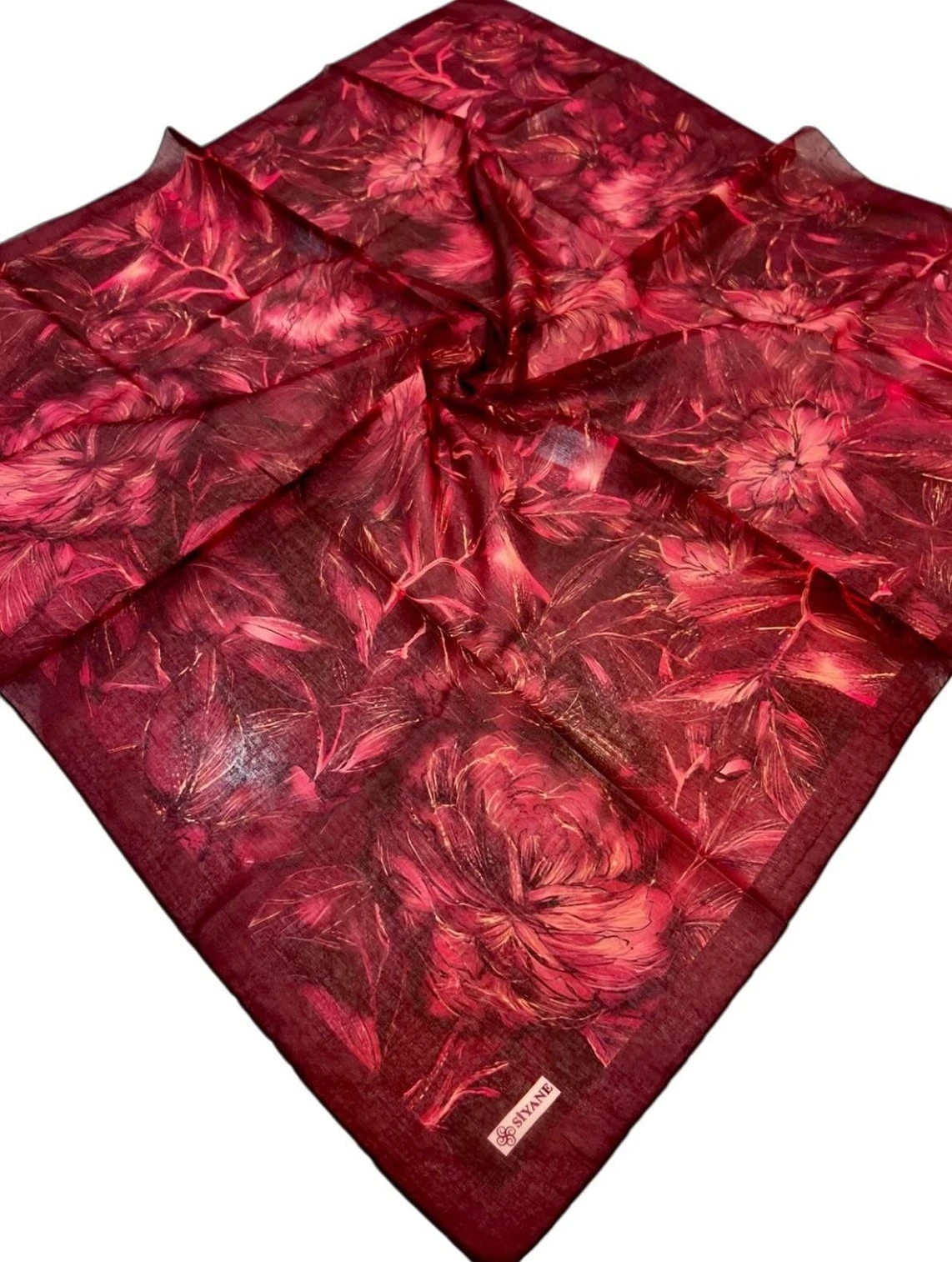 MÜRDÜM Siyane Scarf Lotus Desen Soft Eşarp