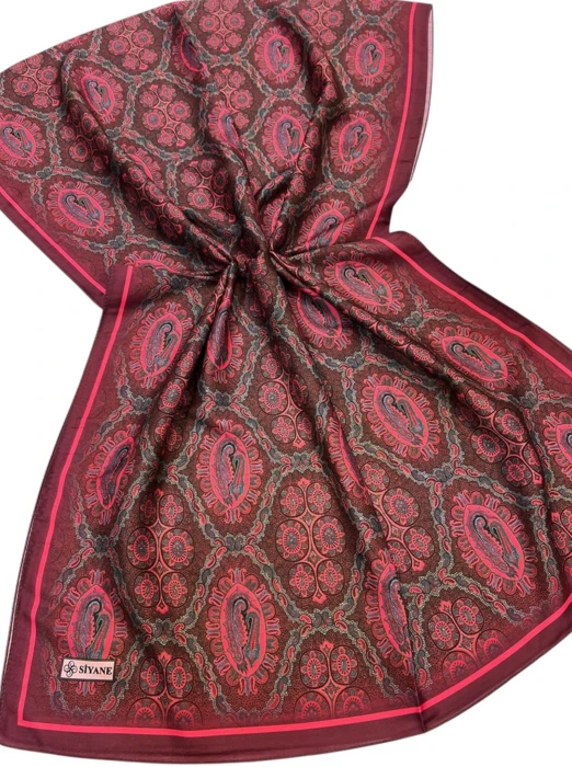 MÜRDÜM Siyane Scarf Şal Desen Etnik Şal