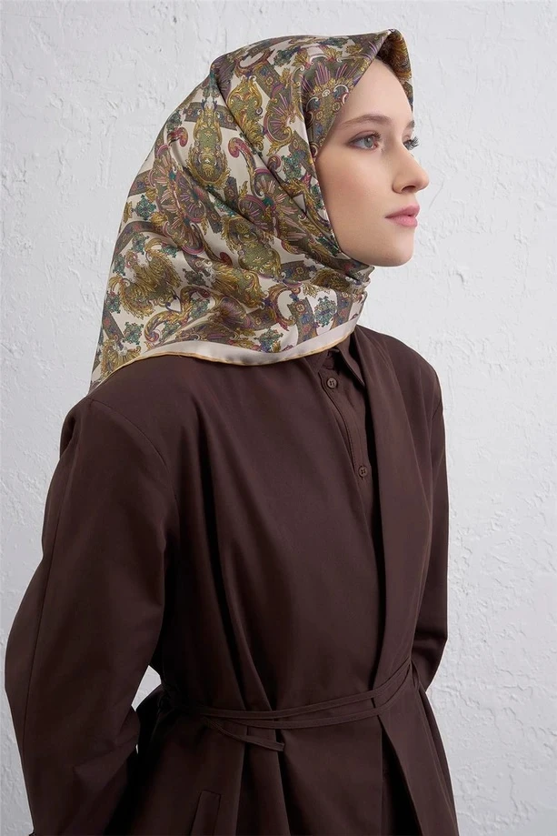05 Armine Twill İpek Eşarp 9416D