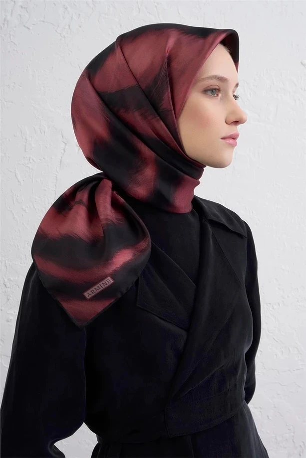 05 Armine Twill İpek Eşarp 9432D