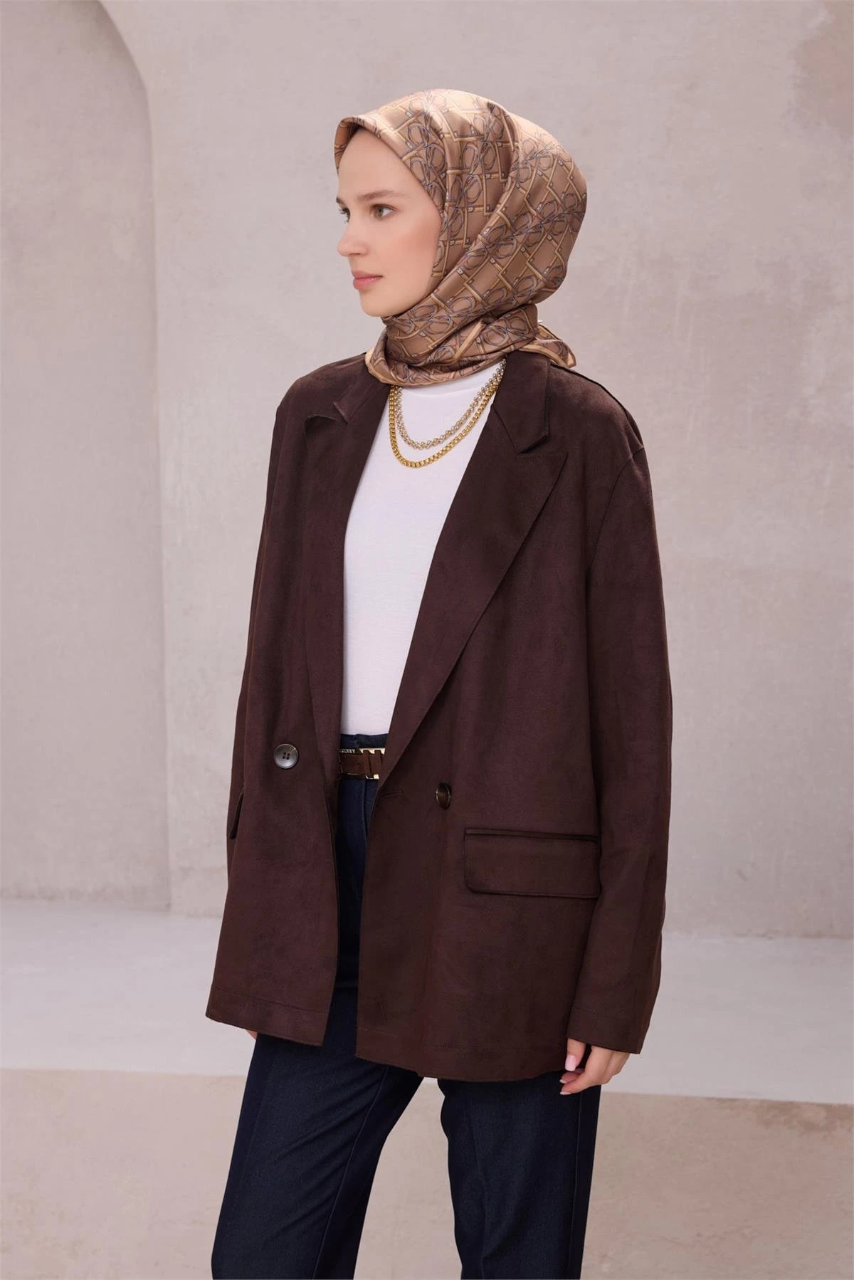 05 Belli Twill İpek Eşarp 4214D