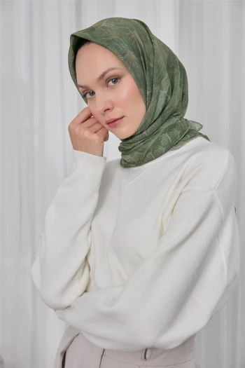 05 Silk home Ağaçlı Desen Soft Eşarp