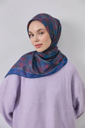 09 Silk home Ağaçlı Desen Soft Eşarp