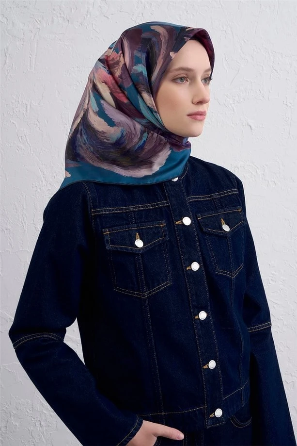 35 Armine Twill İpek Eşarp 9423D