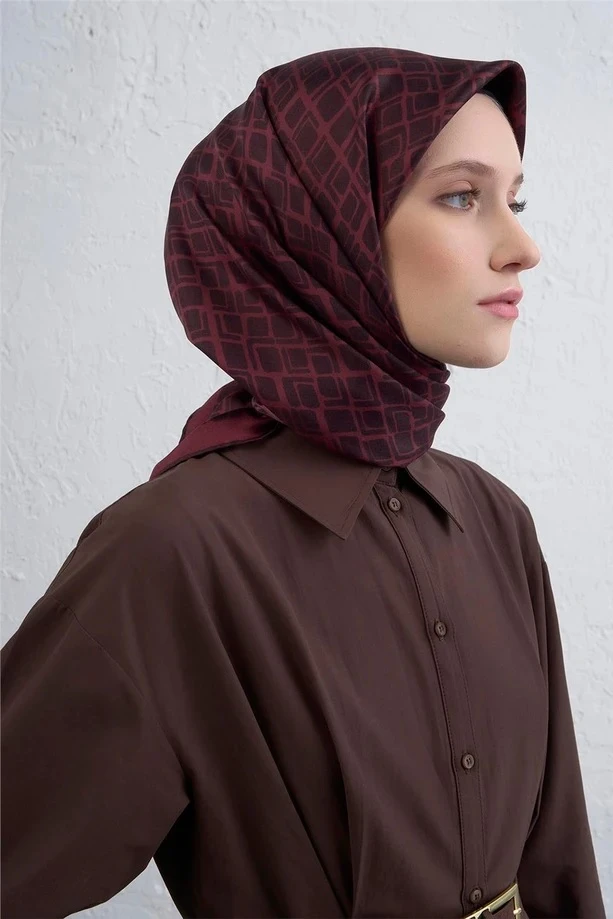 54 Armine Twill İpek Eşarp 9438D