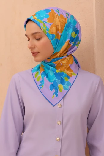 57 Belli Twill İpek Eşarp 4127D