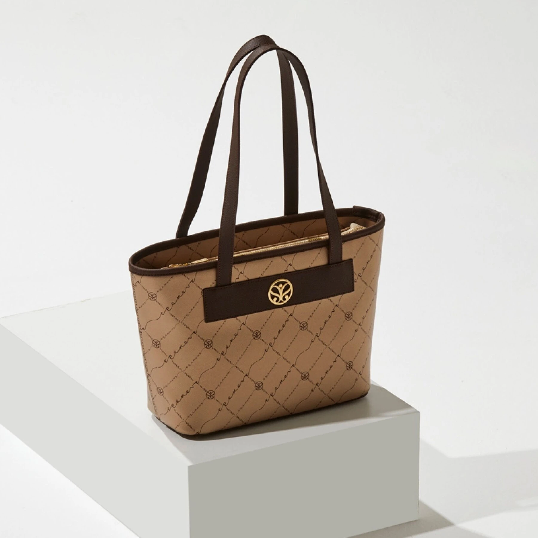 Altın İpekevi Monogram Kol Çantası 1019