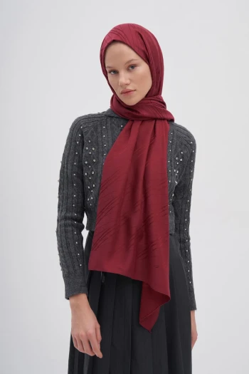 BORDO Carell Simetrik Jakar İtalyan İpekli Şal