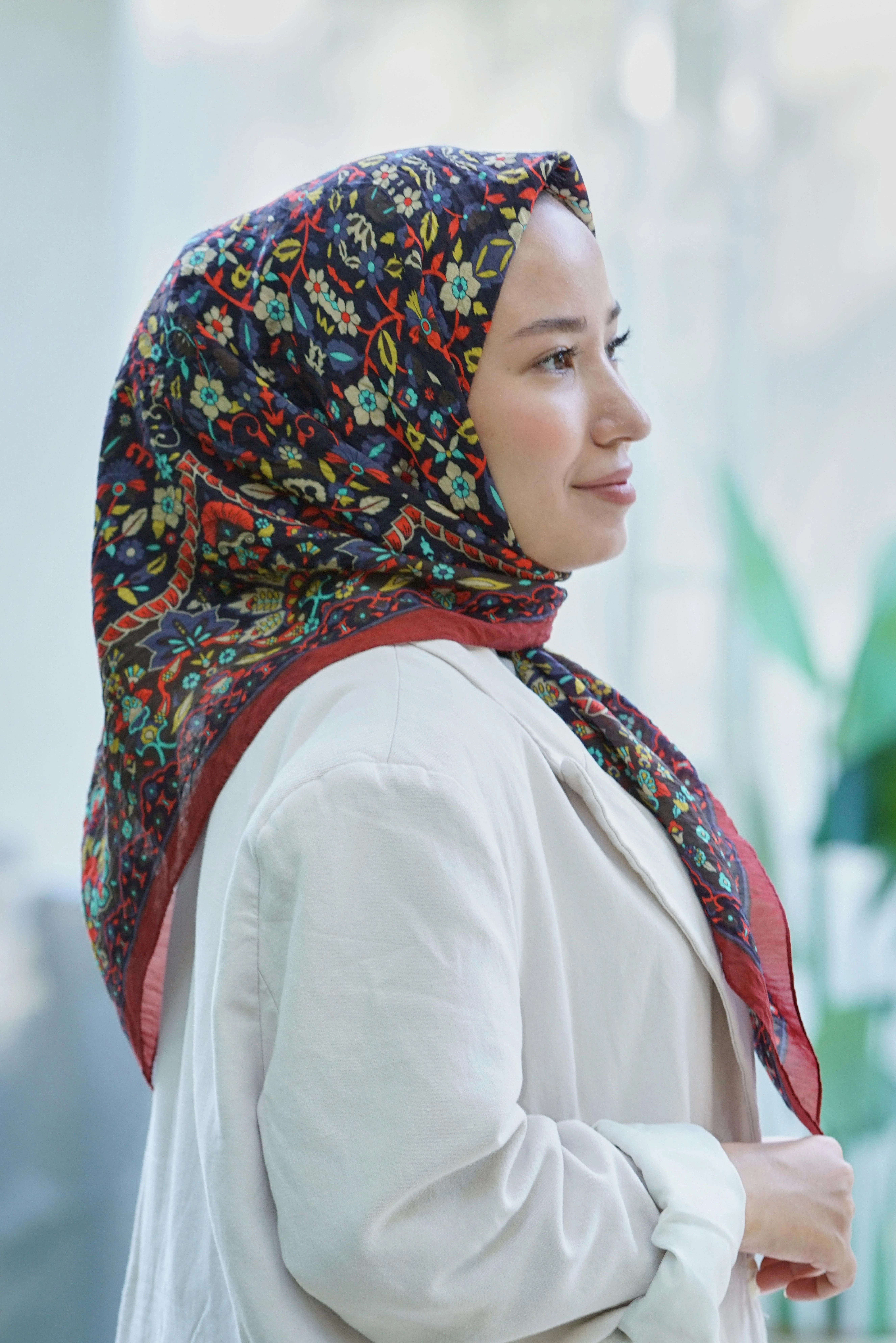 BORDO Loryan Scarf Diamond Adel Eşarp