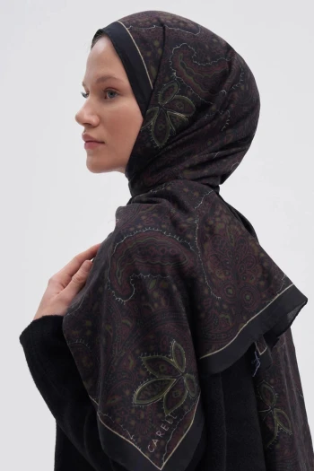 dark Carell Sky Early İpek Şal