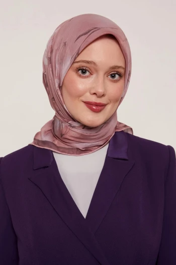 GÜL KURUSU Luvensara Botanik Lale Desen Soft Eşarp