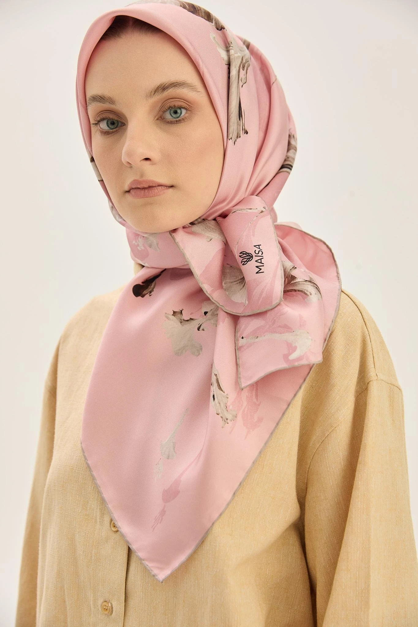 GÜL KURUSU Maisa Eflin Twill İpek Eşarp