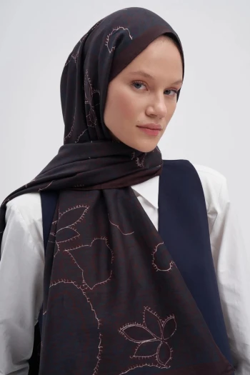 Kızıl Carell Sky Early İpek Şal