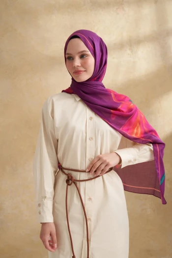 MÜRDÜM Armanda Pamuk Modal Şal 3382