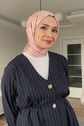 Pudra Carell Yazı Desen Jakar İtalyan İpekli Şal