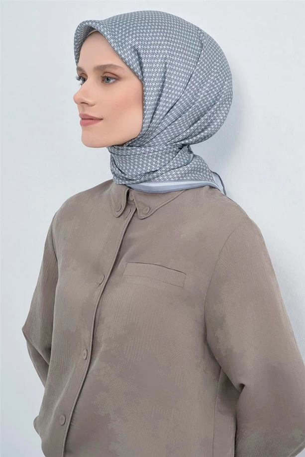 01 Armine Twill İpek Eşarp 9528D