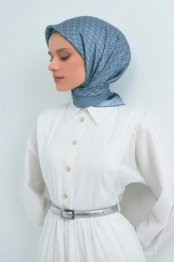 02 Armine Twill İpek Eşarp 9502D