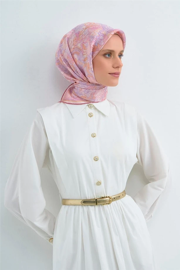 02 Armine Twill İpek Eşarp 9508D