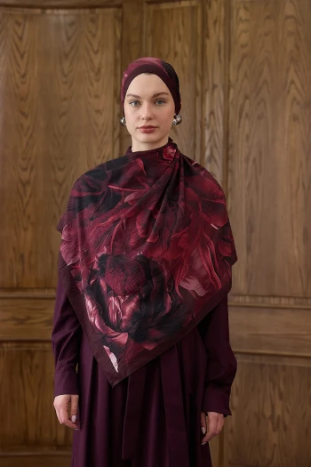 02 İpekhan Desenli Bambu Şal