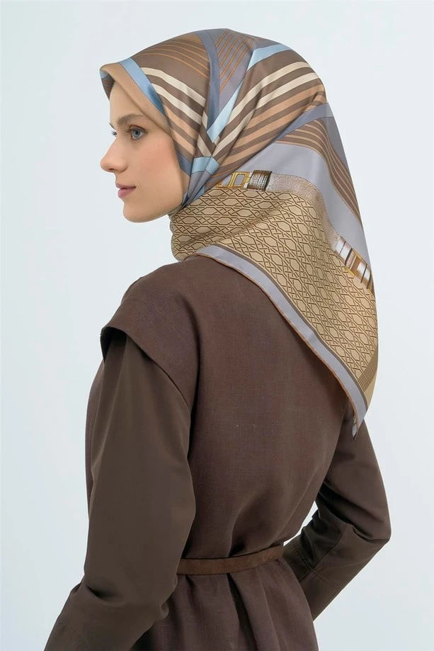 03 Armine Twill İpek Eşarp 9521D