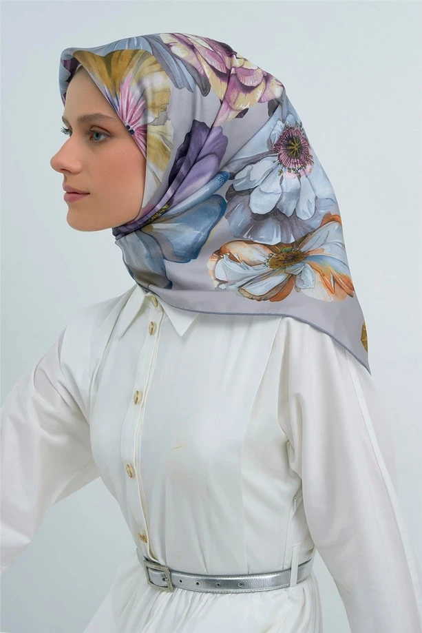 04 Armine Twill İpek Eşarp 9503D