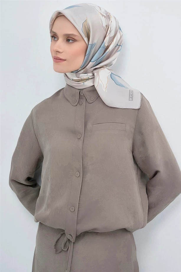 05 Armine Twill İpek Eşarp 9509D
