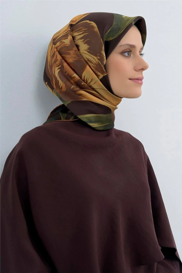07 Armine Twill İpek Eşarp 9506D