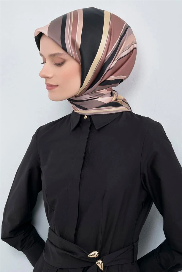 07 Armine Twill İpek Eşarp 9514D