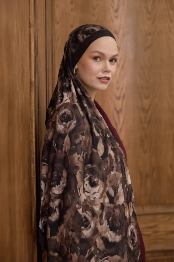 07 İpekhan Desenli Bambu Şal