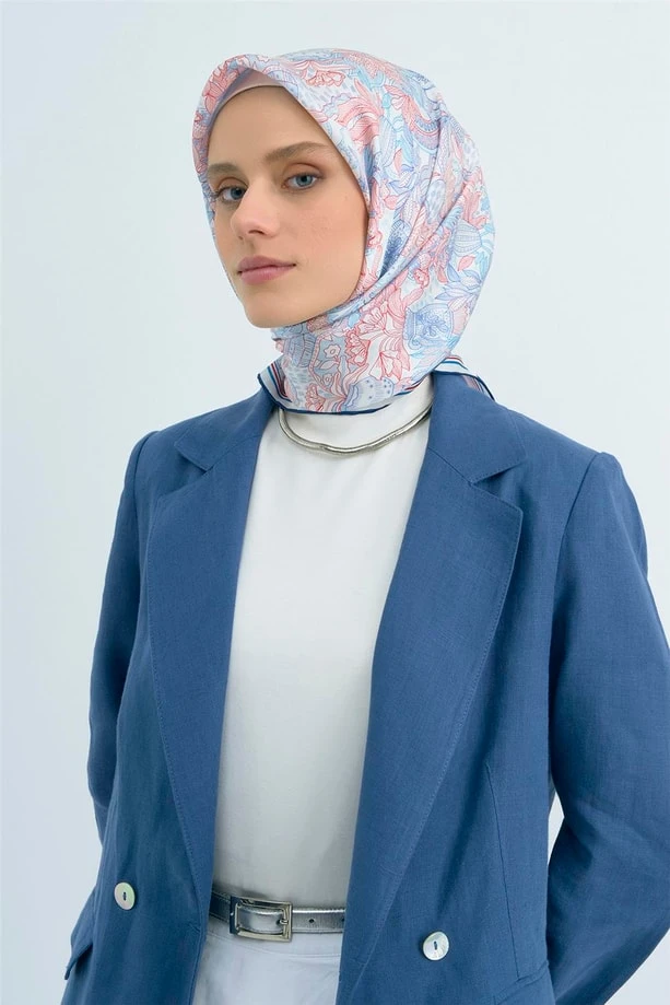 09 Armine Twill İpek Eşarp 9508D