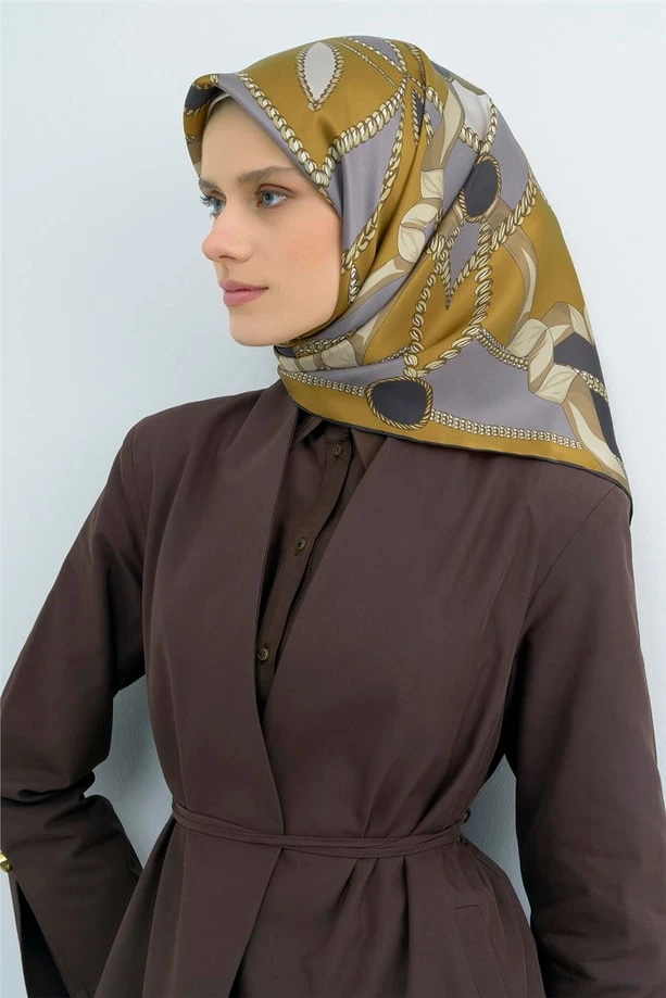 33 Armine Twill İpek Eşarp 9531D
