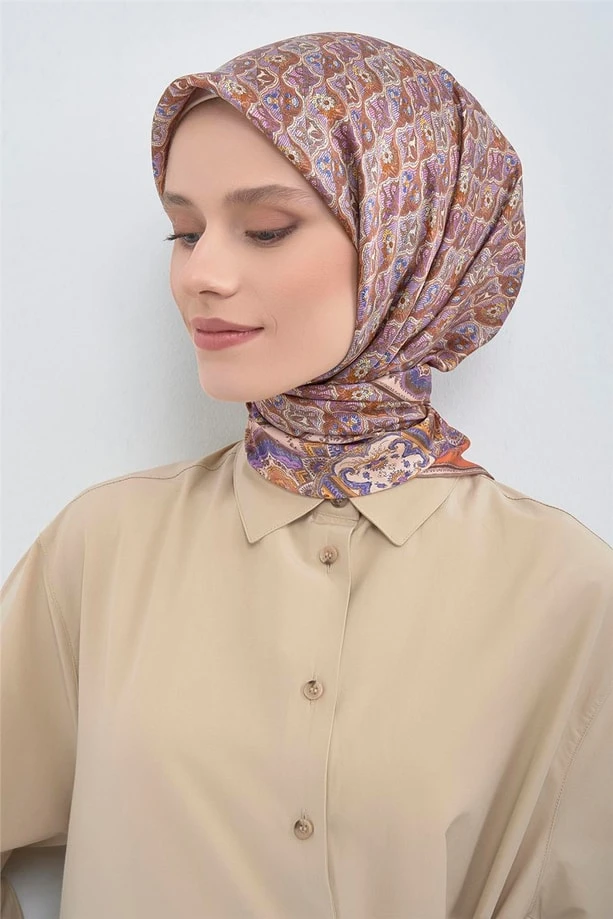 34 Armine Twill İpek Eşarp 9518D
