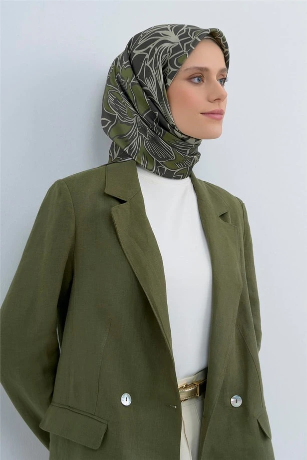 35 Armine Twill İpek Eşarp 9539D