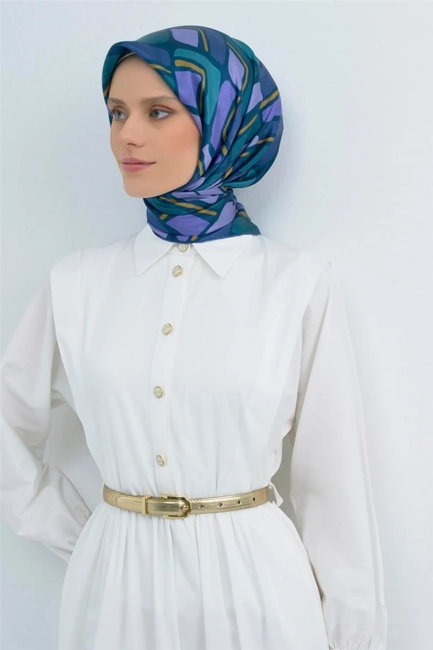 50 Armine Twill İpek Eşarp 9504D