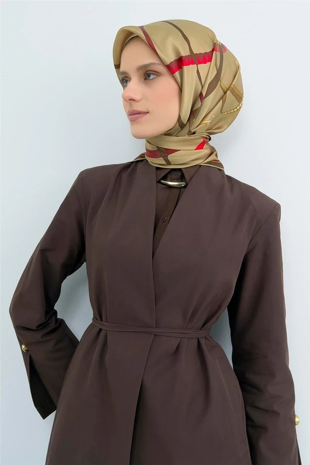 52 Armine Twill İpek Eşarp 9517D