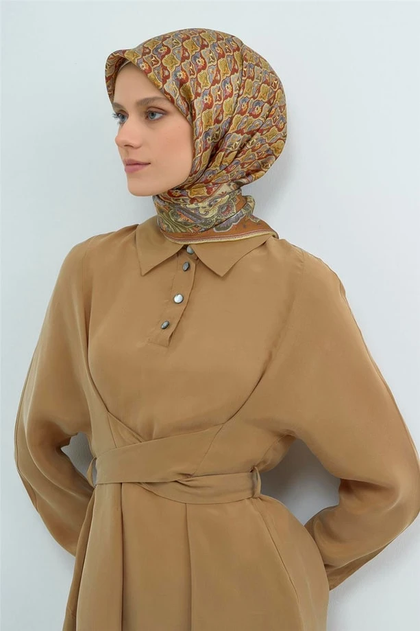 52 Armine Twill İpek Eşarp 9518D