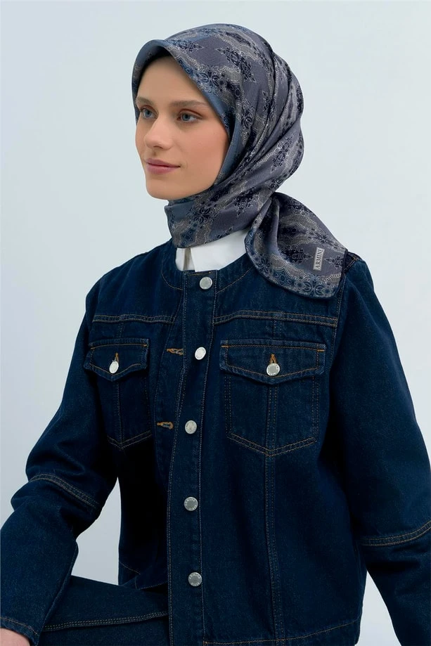 52 Armine Twill İpek Eşarp 9522D