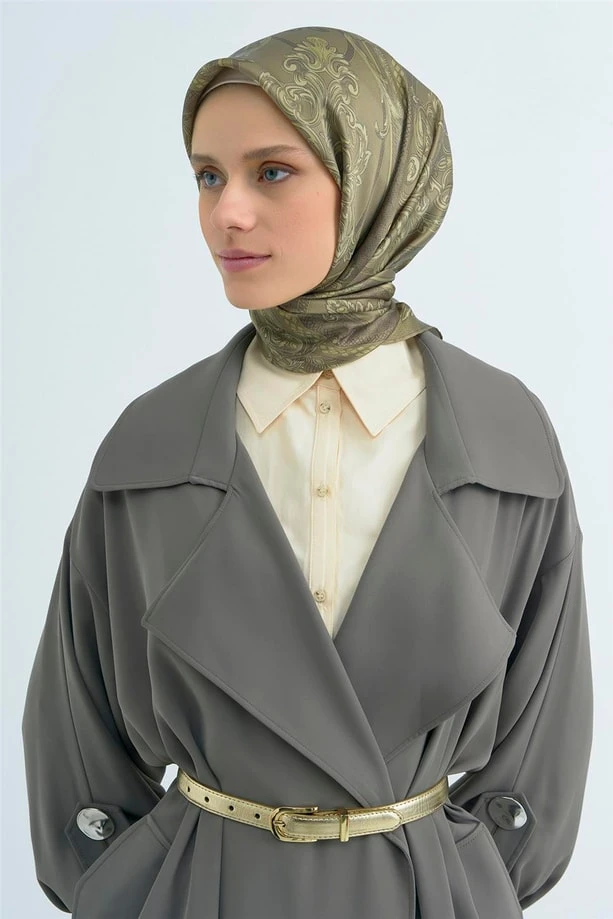 52 Armine Twill İpek Eşarp 9537D