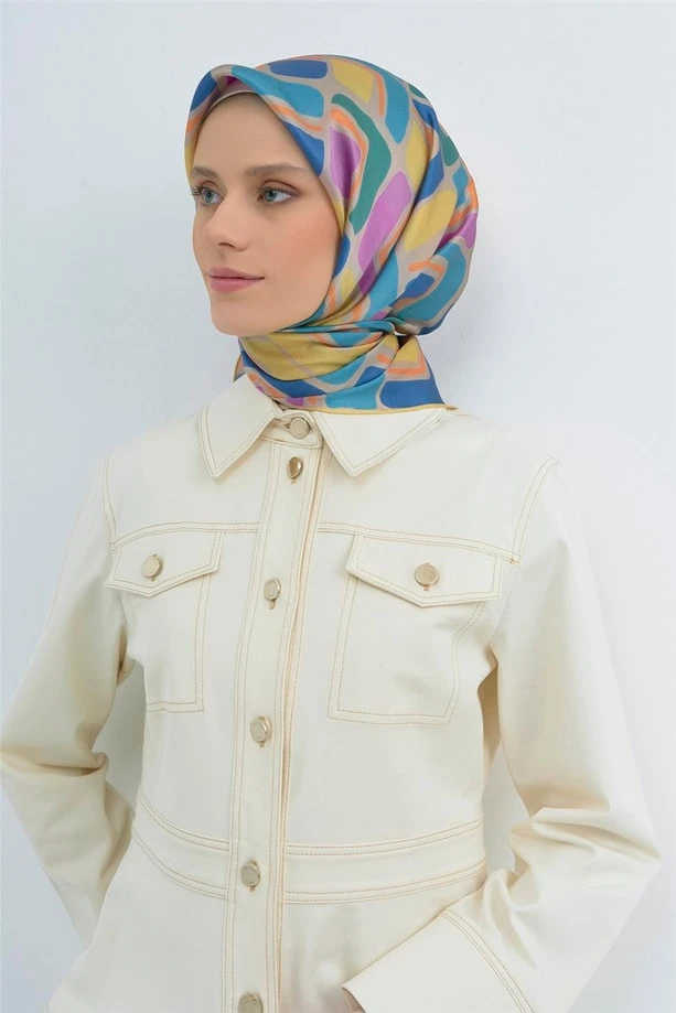 55 Armine Twill İpek Eşarp 9504D