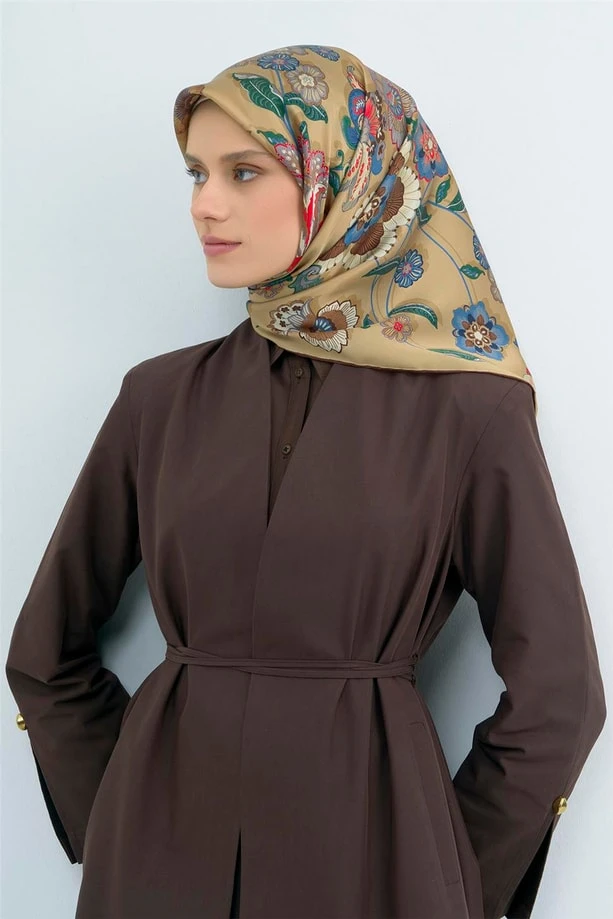 55 Armine Twill İpek Eşarp 9523D