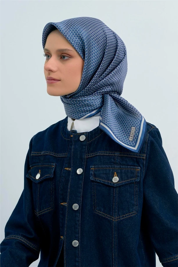 80 Armine Twill İpek Eşarp 9528D