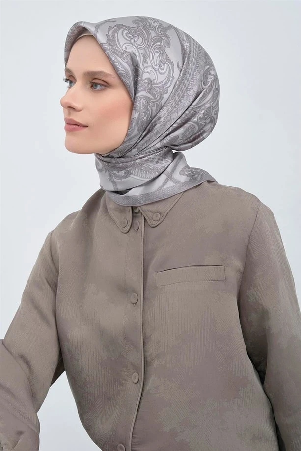 81 Armine Twill İpek Eşarp 9537D