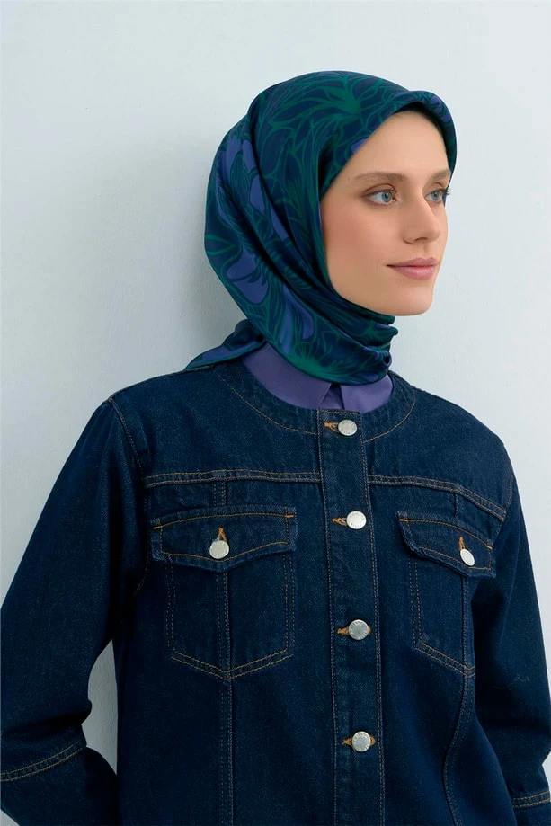 84 Armine Twill İpek Eşarp 9539D